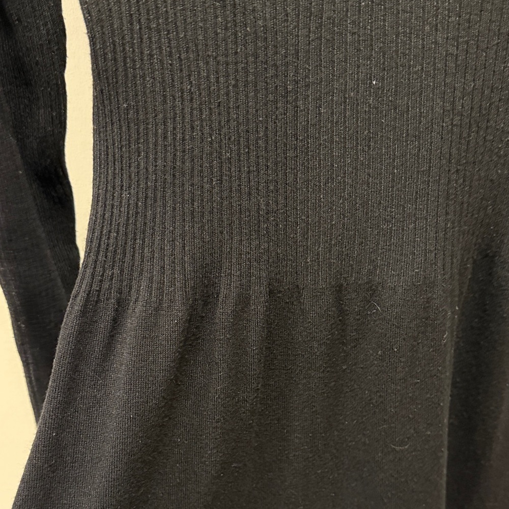 Only Black Ribbed Knit Dress - Picture 2 of 3